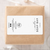 Nieuwe minimalistische witte zeep-balklabels etiket (Insitu)