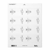 Nieuwe minimalistische witte zeep-balklabels etiket (Full Sheet)