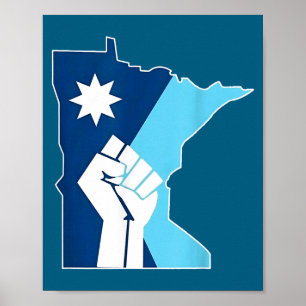 Nieuwe Minnesota Rebel Staatsvlag Poster