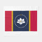 Nieuwe Mississippi-vlag van 2020 Fleece Deken (Voorkant (Horizontaal))
