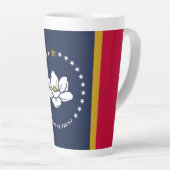Nieuwe Mississippi-vlag van 2020 Latte Mok (Rechterhoek)