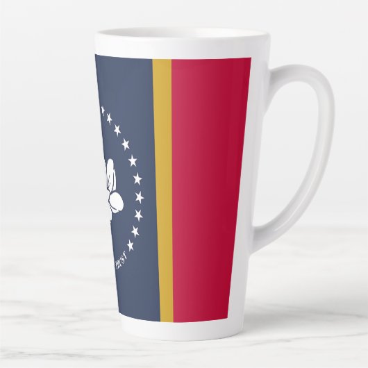 Nieuwe Mississippi-vlag van 2020 Latte Mok (Rechts)