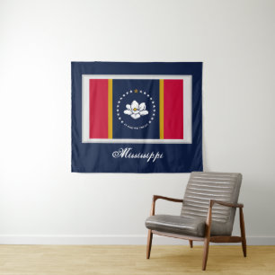 Nieuwe Mississippi-vlag van 2020 Wandkleed