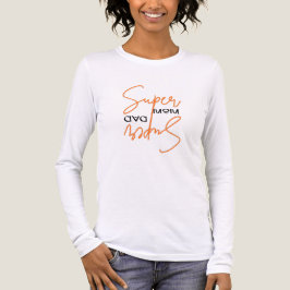 Nieuwe Mode Vrouwen Volwassenen Tri-blend Lange Mo Shirt