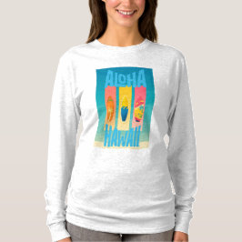 Nieuwe Mode Vrouwen Volwassenen Tri-blend Lange Mo T-shirt