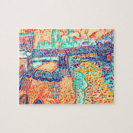 Nieuwe moderne Abstracte Art Deco Multi Color Legpuzzel