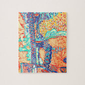 Nieuwe moderne Abstracte Art Deco Multi Color Legpuzzel (Verticaal)