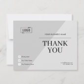 Nieuwe moderne elegante bedankkaart (Voorkant)