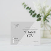 Nieuwe moderne elegante bedankkaart (Staand voorkant)