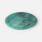 Nieuwe moderne kunst ter gelegenheid van de huweli papieren bordje (Gekanteld)