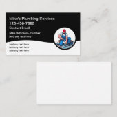 Nieuwe moderne loodgieter Visitekaartjes (Voorkant / Achterkant)