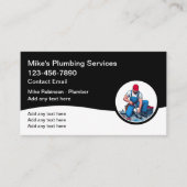 Nieuwe moderne loodgieter Visitekaartjes (Voorkant)