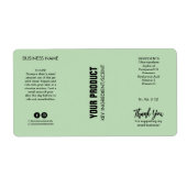 Nieuwe moderne mint-lichaampotter-jar-labels etiket (Voorkant)