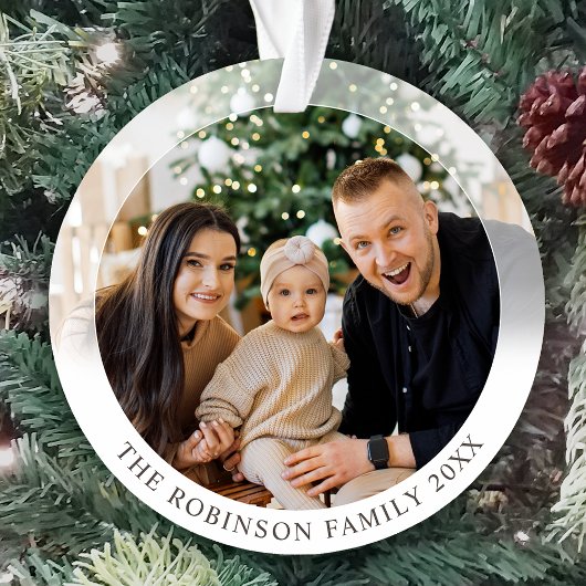 Nieuwe Moderne Stijl Dubbelzijdig Twee foto Custom Ornament