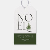 Nieuwe moderne typografie bedrijfsfeestdag cadeaulabel (Voorkant)