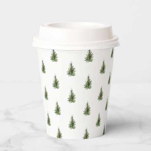 Nieuwe moderne typografie kerstfeestdag papieren bekers (Achterkant)