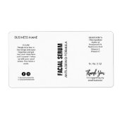 Nieuwe moderne witte dropperflaconetiketten etiket (Voorkant)