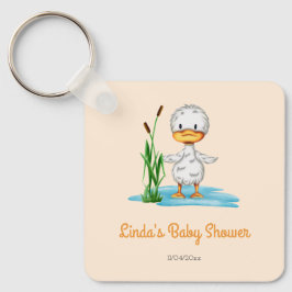 Nieuwe Moeder Baby shower Duck Sleutelhanger