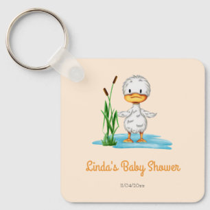 Nieuwe Moeder Baby shower Duck Sleutelhanger