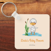 Nieuwe Moeder Baby shower Duck Sleutelhanger (Voorkant)