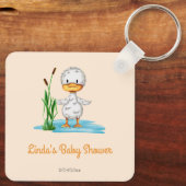 Nieuwe Moeder Baby shower Duck Sleutelhanger (Achterkant)