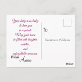 Nieuwe moeder briefkaart (Achterkant)