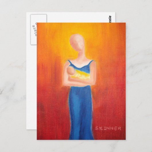 Nieuwe moeder briefkaart (Voorkant / Achterkant)