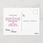 Nieuwe moeder briefkaart (Achterkant)