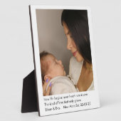 Nieuwe moeder| Eén foto |Moederdag-cadeau Fotoplaat (Zijkant)