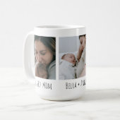 Nieuwe moeder| Eerste moeder| Drie foto's Koffiemok (Voorkant links)