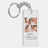 Nieuwe Moeder Eerste Moederdag Aangepaste Fotosame Sleutelhanger (Voorkant Links)