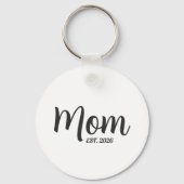 Nieuwe Moeder Gevestigde Cadeau Moederdag Sleutelhanger (Voorkant)