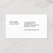 Nieuwe Moeder Holding Baby Logo Visitekaartje (Achterkant)