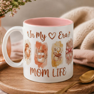 Nieuwe Moeder Koffiemok In Mijn Moeder Tijdperk Wa Tweekleurige Koffiemok