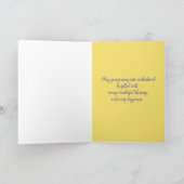 Nieuwe Moeder Lily Bloem Boeket Floriografie Kaart (Binnen)