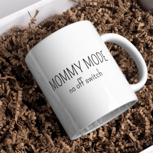 Nieuwe moeder Moeder Modus Funny Typografie Koffie Koffiemok