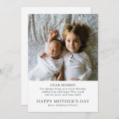 Nieuwe Moeder Moederdag Foto Vakantie Kaart (Voorkant / Achterkant)