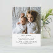 Nieuwe Moeder Moederdag Foto Vakantie Kaart (Staand voorkant)
