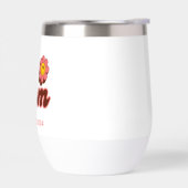 Nieuwe Moeder, retro roze bloem op maat jaar (Links)