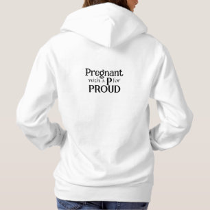 Nieuwe moeder trots zwangere typografie cadeau voo hoodie