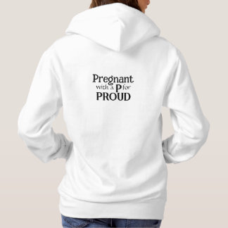 Nieuwe moeder trots zwangere typografie cadeau voo hoodie