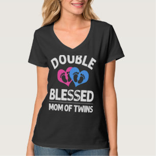 Nieuwe moeder van tweelingen voor vrouwelijke moed t-shirt