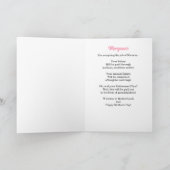 Nieuwe Moederdag foto van mammie roze pols Kaart (Binnen)