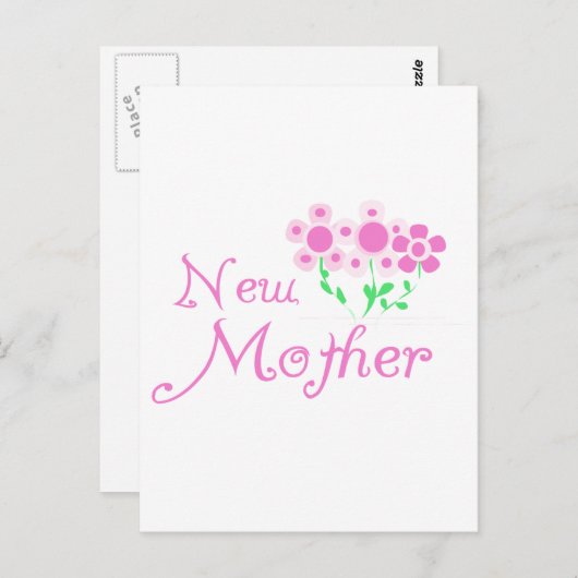 Nieuwe moederroze bloemen T-shirts en cadeautjes Briefkaart (Voorkant / Achterkant)