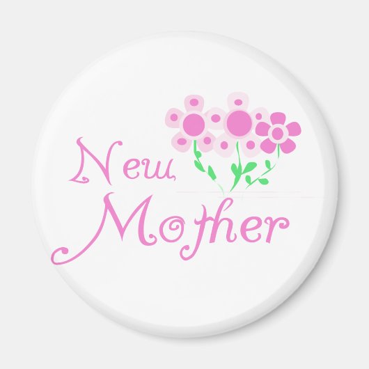 Nieuwe moederroze bloemen T-shirts en cadeautjes Magneet (Voorkant)