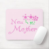 Nieuwe moederroze bloemen T-shirts en cadeautjes Muismat (Met muis)