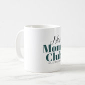 Nieuwe moeders club Calligrafie-monogram koffie-mo Koffiemok (Voorkant links)