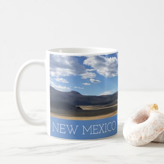 Nieuwe Mok van Mexico Beauful Blue Sky en Mountain (Met donut)