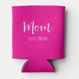 Nieuwe Mom Hot Pink Elegant Moederdag Blikjeskoeler