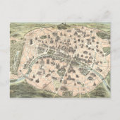 Nieuwe Monumental Map Parijs Briefkaart (Voorkant)